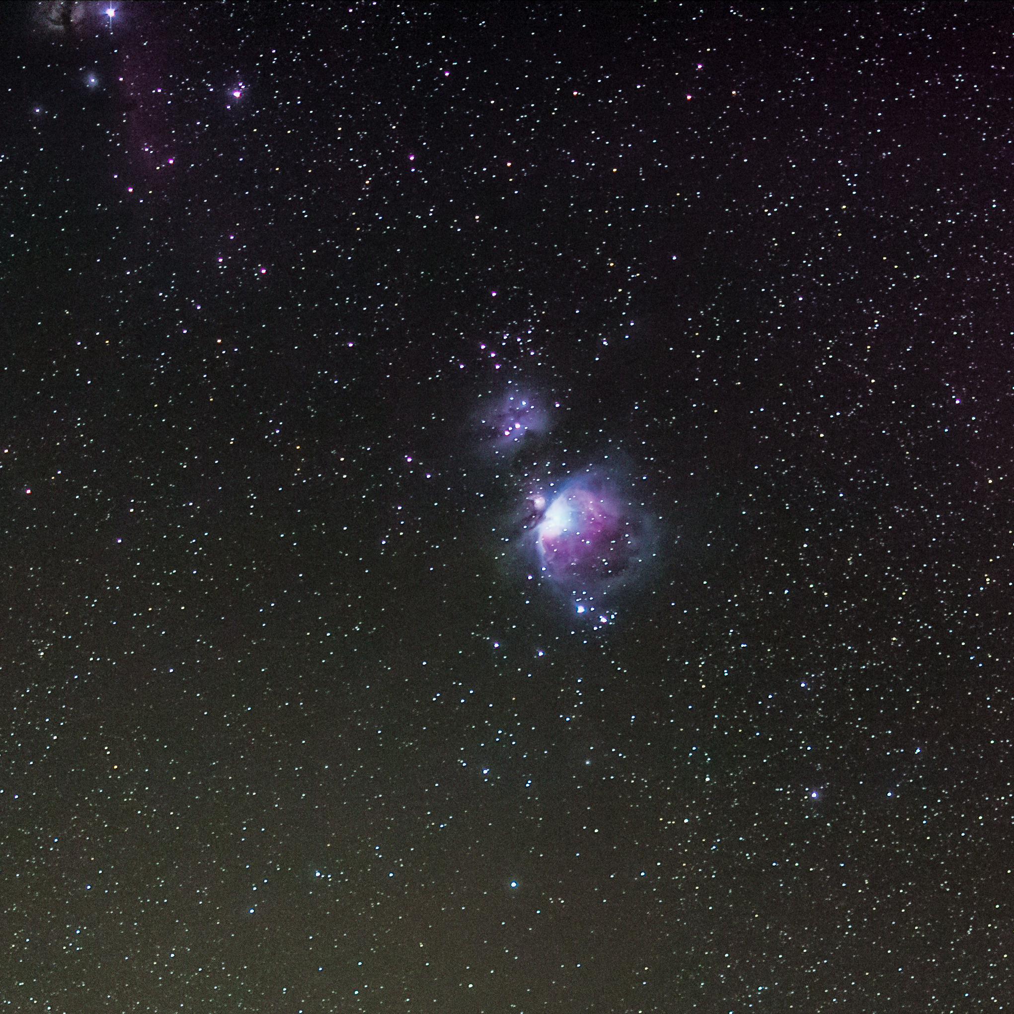 Am Nachthimmel: Der Orionnebel (NGC 1976)